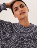 Pure Cotton Printed Long Sleeve Top