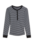 Cotton Rich Striped Crew Neck Top