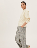 Pure Cotton High Neck Sweatshirt