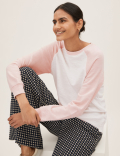 Pure Cotton Colour Block Sweatshirt