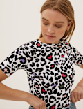 Pure Cotton Printed Half Sleeve Top