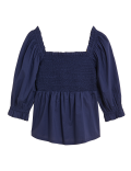 Pure Cotton Square Neck 3/4 Sleeve Top