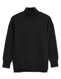 Funnel Neck Long Sleeve Sweatshirt