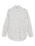 Printed High Neck Long Sleeve Blouse