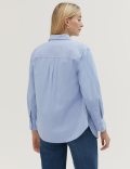 Pure Cotton Twill Collared Shirt