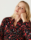 Printed Collared Long Sleeve Shirt