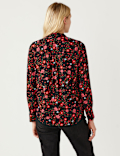 Printed Collared Long Sleeve Shirt