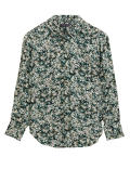 Printed Collared Long Sleeve Shirt