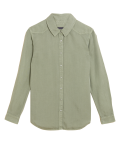 Pure Tencel™ Collared Long Sleeve Shirt