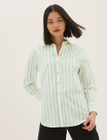 Pure Cotton Striped Long Sleeve Shirt