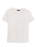 Cotton Textured Crew Neck T-Shirt