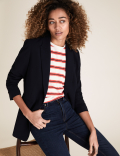 Pure Cotton Striped Crew Neck T-Shirt