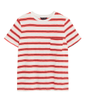 Pure Cotton Striped Crew Neck T-Shirt