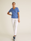 Pure Cotton Printed Straight Fit T-Shirt