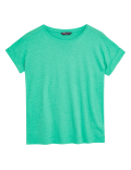 Linen Crew Neck Straight Fit T-Shirt