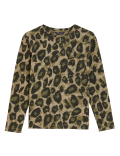 Pure Cotton Animal Print Long Sleeve Top
