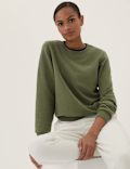 The Cotton Rich Crew Neck Sweatshirt