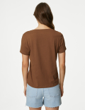 Pure Cotton V-Neck Essential Fit T-Shirt