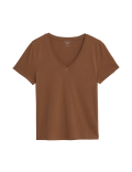 Pure Cotton V-Neck Essential Fit T-Shirt