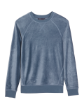 Velvet Crew Neck Long Sleeve Sweatshirt