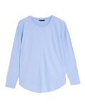 Pure Cotton Long Sleeve Longline Top