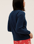 Pure Cotton Slogan Long Sleeve Sweatshirt