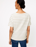 Pure Cotton Striped Straight Fit Top