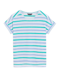 Linen Rich Striped T-Shirt