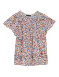 Pure Cotton Printed Smocked Detail Blouses