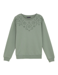 Pure Cotton Embroidered Sweatshirt