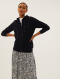 Pure Cotton Zip Up Hoodie
