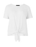 Touch V-Neck Relaxed Tie Hem Top