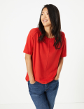 Round Neck Short Sleeve Top