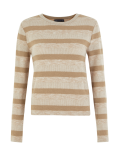 Sparkly Striped Straight Fit Sweatshirt