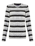 Sparkly Striped Straight Fit Sweatshirt