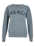 Merci Slogan Straight Fit Sweatshirt