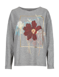 Printed Round Neck Long Sleeve Sweatshirt