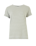 Linen Rich Striped Relaxed T-Shirt