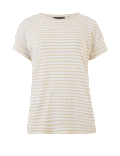 Linen Rich Striped Relaxed T-Shirt