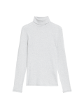 Cotton Rich Ribbed Slim Fit Top