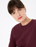 Cotton Textured Straight Fit Sweatshirt