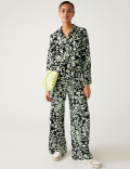 Floral Collared Relaxed Shirt
