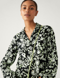 Floral Collared Relaxed Shirt
