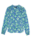 Floral V-Neck Popover Blouse