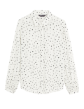 Modal Blend Printed Longline Shirt