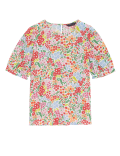 Printed Puff Sleeve Blouse
