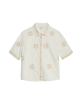 Pure Cotton Embroidered Shirt