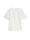 Pure Cotton Double Cloth T-Shirt