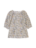 Modal Blend Printed Puff Sleeve Blouse