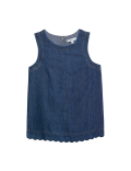 Denim Crew Neck Vest Top